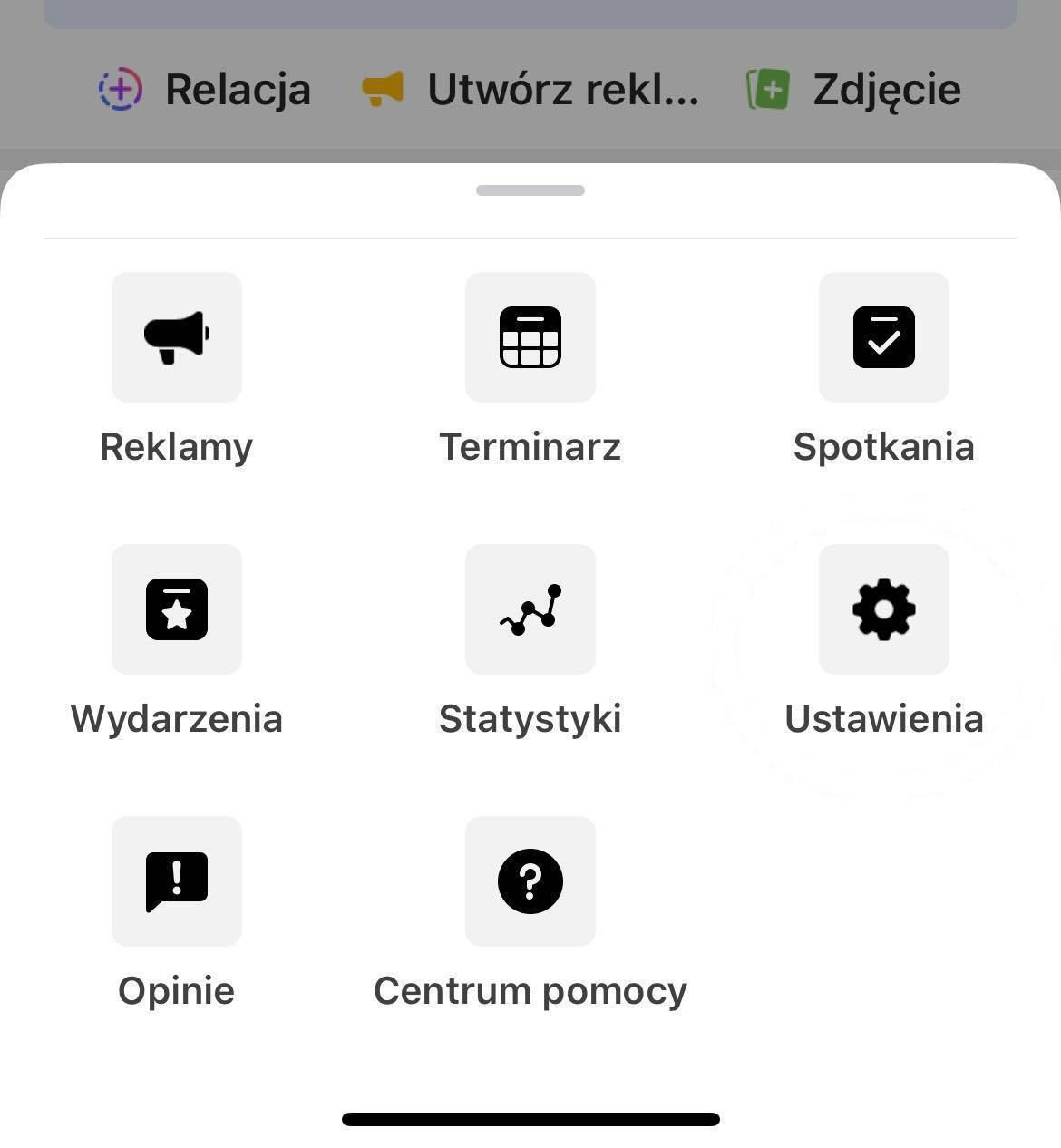 widok z aplikacji Meta Business Suite