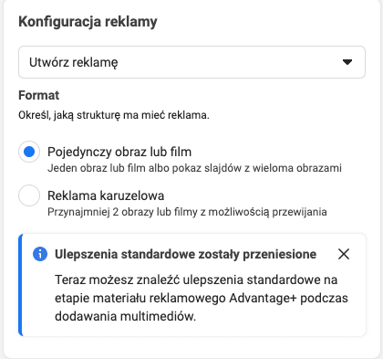 Konfiguracja reklamy