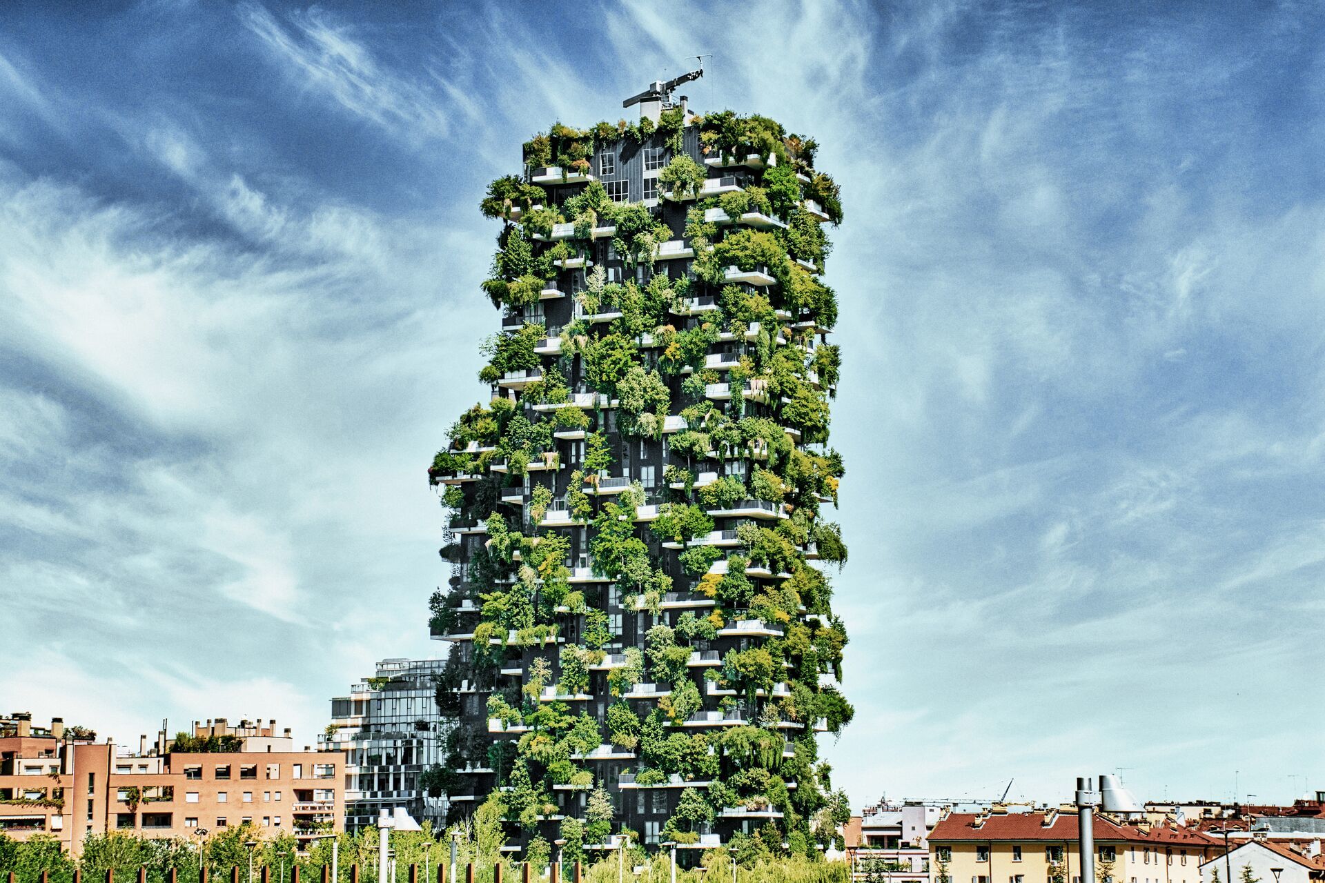 zielony budynek