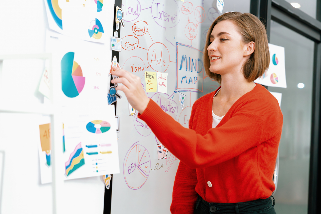 przedsiębiorczyni opracowuje strategię marketingową